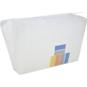 PASTA SANFONADA PLASTICA A4 31 DIV CRISTAL