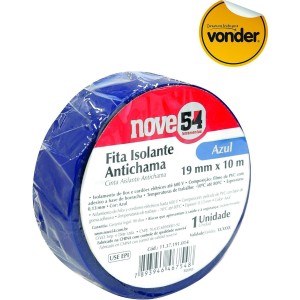 FITA ISOLANTE AZUL 19MM X 10M -  NOVE54