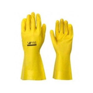 LUVA NITRILICA S/FORRO AMARELA TAM M  - VOLK