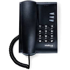 TELEFONE DE MESA COM FIO PLENO PRETO - INTELBRAS