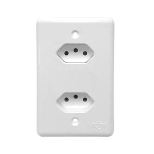 TOMADA DUPLA 10A STYLUS - ILUMI