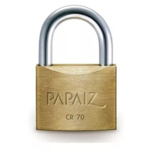 CADEADO DE LATAO MACICO (HASTE CURTA) CR 70MM - PAPAIZ