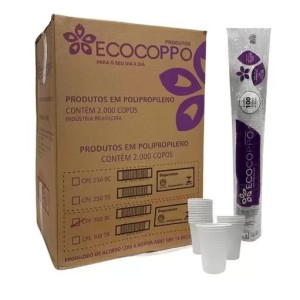 COPO DESCARTAVEL 300ML TR - ECOCOPPOS