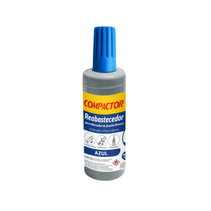 REABASTECEDOR AZUL DE PINCEL P/ QUADRO BRANCO 30ML - COMPACTOR