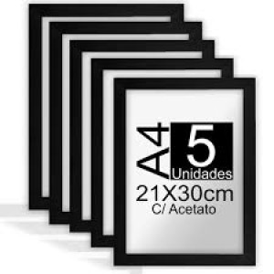 MOLDURA PARA QUADRO A4 21X30CM CERTIFICADOS C/ ACETATO