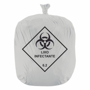 SACO PARA LIXO INFECTANTE 100L BRANCO - BIG PRIME