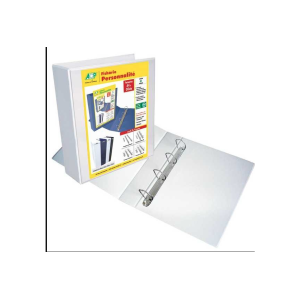 FICHARIO 4 ARGOLAS PERSONNALITE BRANCO A4 - ACP