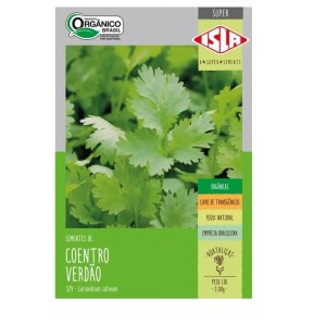 SEMENTE DE COENTRO VERDÃO ORGÂNICA 3,0G ISLA