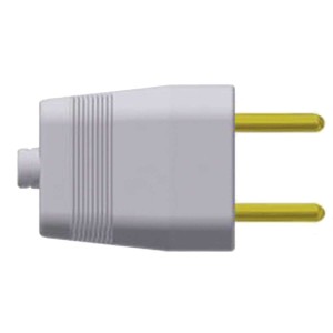 PLUGUE MACHO 2P 10A CINZA - ILUMI