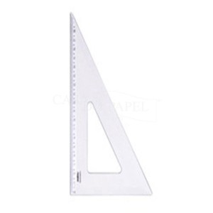 ESQUADRO PLASTICO 60 GRAUS 21CM WALLEU