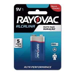 BATERIA ALCALINA 9V RAYOVAC