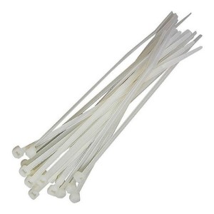 ABRACADEIRA NYLON BRANCA 4,8 X 280 - 50 PCS
