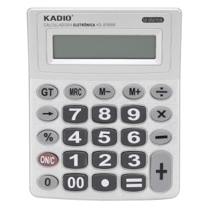 CALCULADORA 12 DIGITOS KD8188B KADIO -  REF KD8188B