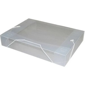 PASTA ABA ELASTICA TRANSPARENTE 4CM CRISTAL - ACP