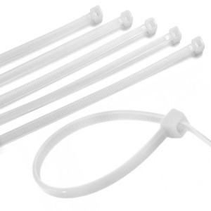 ABRACADEIRA NYLON BRANCA 3,5 X 140MM 100UN - FERTAK