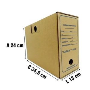 ARQUIVO MORTO PAPELAO 34X24X13