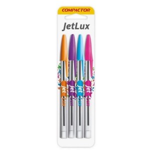 CANETA JET LUX C/4 * 1,0MM  COMPACTOR