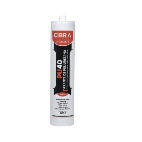 SELANTE POLIURETANO 400G PRETO CIBRA FLEX