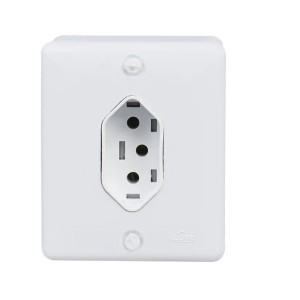 TOMADA SIMPLES EXTERNA PARA CANALETA 10A  ILUMI