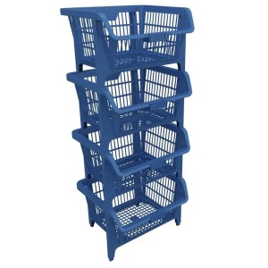 GUARDA TUDO EMPILHAVEL MEDIO AZUL PRESTO