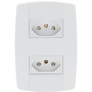 TOMMADA DUPLA 10A LEV ILUMI