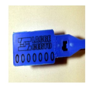 LACRE DE SEGURANCA PLASTICO 16CM AZUL