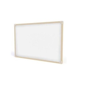 QUADRO BRANCO MOLDURA MADEIRA 120X90 STALO