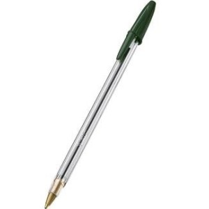 CANETA CRISTAL CLASSICA 1MM VERDE