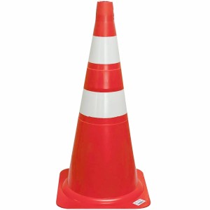 CONE SINALIZADOR RIGIDO BRANCO/LARANJA FORTLINE REF 1006359