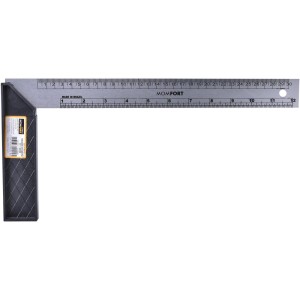 ESQUADRO PROFISSIONAL CABO PLASTICO 30CM - MOMFORT